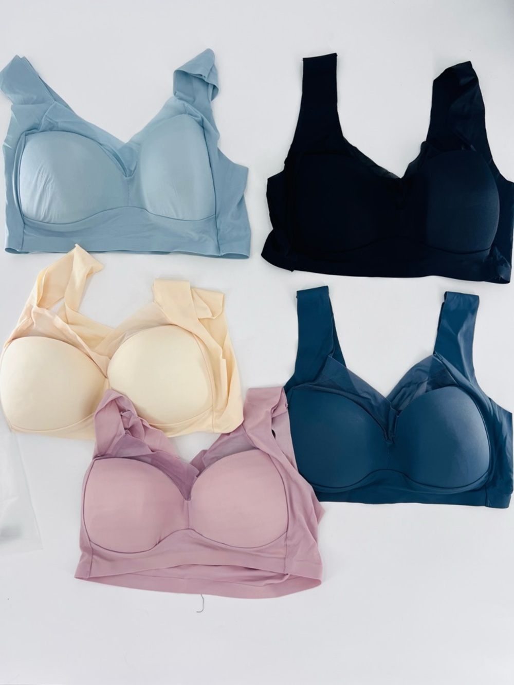 5pcs pack womens full coverage wireless new size XL - Picture 3 of 8